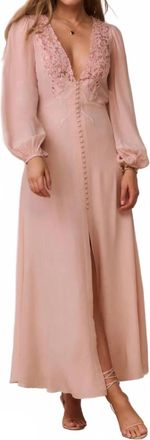 LoveShackFancy Lina Maxi Dress In Pink
