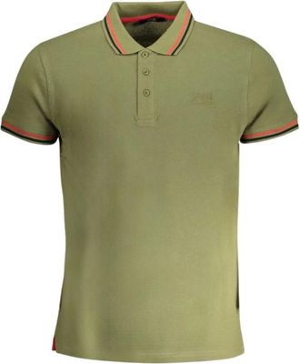 Cavalli Groen Poloshirt met Korte Mouwen - Heren - Polos - Groen - XL - Tops