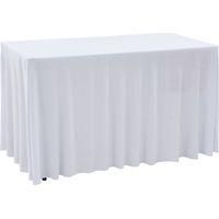 OEM Manteles El&aacute;sticos Con Borde, Blancos, 243 X 76 X 74 Cm - Crezuo
