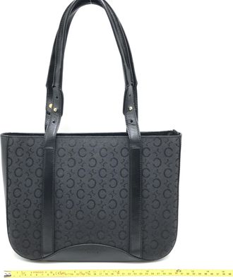 Celine Black C Macadam Canvas Tote Womens Bag (Pre-Owned)