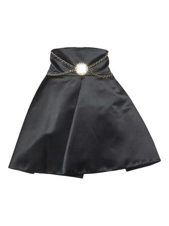 Elisabetta Franchi chain-embellished flared skirt - Black