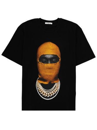 Ih Nom Uh Nit Orange Balaclava Cotton Graphic T-Shirt