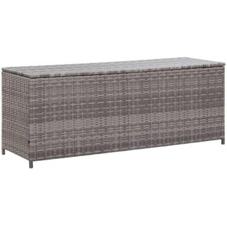vidaXL vidaXL Baule da Giardino Grigio 150x50x60 cm in Polyrattan