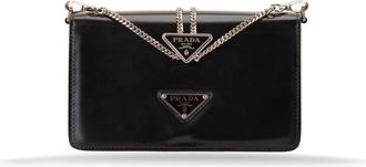 Prada Shoulder Bag - female - Prada - Cross Body Bags - Black - ONE SIZE - Bags
