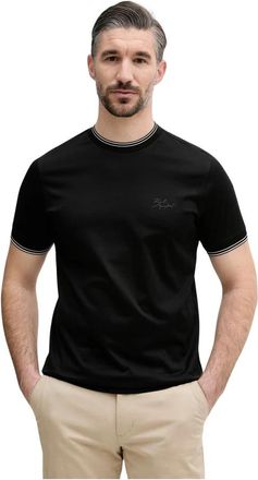 Karl Lagerfeld Crewneck Katoenen T-shirt - Heren - T-shirts - Zwart - XL - Katoen - Tops