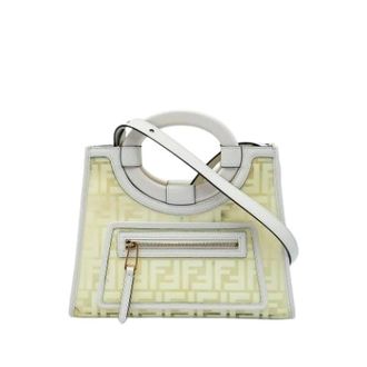 Fendi Pre-owned Runaway Shopper Satchel - Dames - Vintage Handtas - Wit - ONE Size - Leer - Vintage