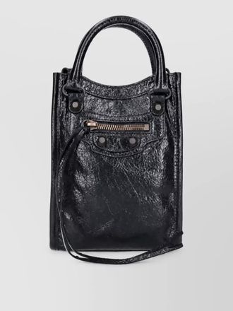 Balenciaga le city mini leather phone bag