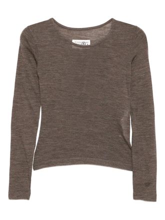 Maison Margiela wool T-shirt - Brown
