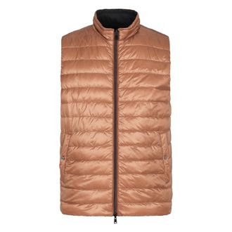 Herno Vests, male, Beige, Size: 2XL Reversible Nylon Gilet