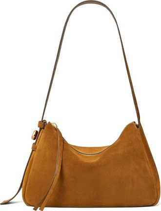 Tory Burch Romy Suede Shoulder Bag in Caramel at Nordstrom