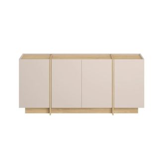 Calicosy Buffet de 4 puertas decoraci&oacute;n cachemir y roble l180 cm