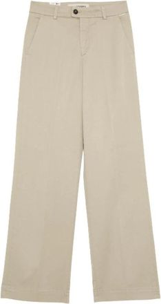 Roy Rogers Pantalone in cotone - Dames - Wijde Broeken - Beige - W29 - Katoen - Broeken