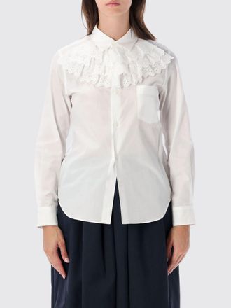 Comme Des Gar&ccedil;ons Ruffle-Detail Cotton Shirt