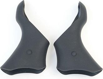 OEM Pu&ntilde;os De Goma Para Manetas De Cambio De Bicicleta De Carretera (silicona) - Aptos Para La Serie Shimano 105 St-5600/6600 - Negros (par)