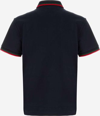 Gucci Mens Polo Shirt Cotton Navy T-shirts And Polos