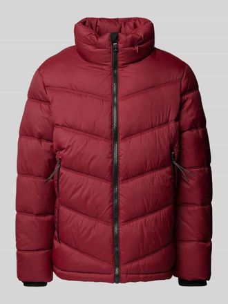 Tom Tailor Regular Fit Steppjacke mit verstaubarer Kapuze in Bordeaux, Gr&ouml;&szlig;e XXXL