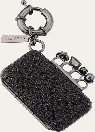 Alexander McQueen Rhinestone Knuckle Clutch Bag Charm