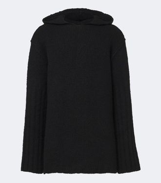 Rick Owens Hooded cashmere and silk sweater