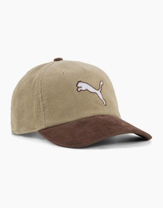 Puma Mens Cat Corduroy Baseball Cap - Brown - Size: MENS