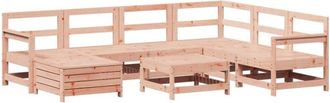 vidaXL Juego De Sof&aacute;s De Jard&iacute;n 8 Pzas Madera Maciza De Abeto Douglas Vidaxl