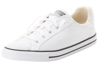 Converse Sneaker CONVERSE CHUCK TAYLOR ALL STAR DAINTY LUCKY, Damen, Gr. 37,5, schwarz-weiss (wei&szlig;, schwarz, wei&szlig;), Textil, Schuhe Sneaker