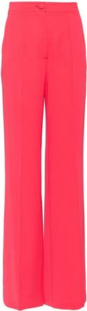Saiid Kobeisy long-leg straight trousers - women - Polyester - 34 - Pink