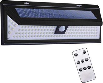 OEM L&aacute;mpara Solar Exterior De 118 Led Con Sensor De Movimiento, Resistencia Al Agua Ip65, Bater&iacute;a De Iones De Litio De 4400 Mah Y Hasta 10 Horas De Ilumin