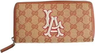 Gucci Pre-owned Wallets, male, Beige, Size: ONE SIZE Pre-owned Wallet
