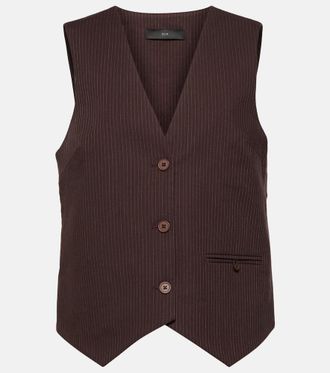 Sir. Guillaume pinstriped vest