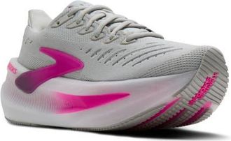 Brooks Glycerin Max 2 Hybrid Running Shoe in Oyster/Argyle/Cyber Pink at Nordstrom, Size 10.5