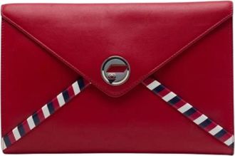 Chanel Pre-owned Vintage Clutch - Dames - Vintage Clutch - Rood - ONE Size - Leer - Vintage