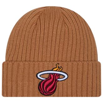 New Era Miami Heat Color Pack Cuff Knit Beanie Hat Brown