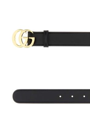 Gucci Womens Black Leather Belt Cinture