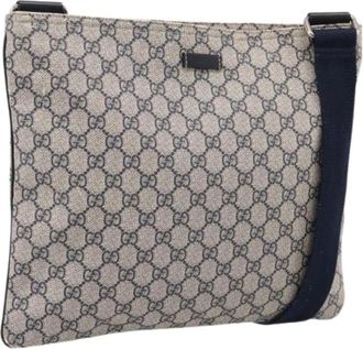 Gucci Pre-owned Vintage Schoudertas - unisex - Vintage Schoudertas - Blauw - ONE Size - Leer - Vintage