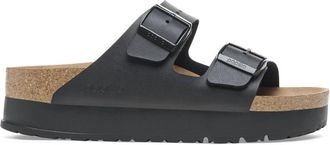 Birkenstock Arizona Flex Platform Narrow Fit - Dames - Sandalen - Zwart - 40 EU - Schoenen