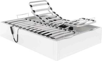 Colchones Aznar Canap&eacute; Abatible Articulado Con Motor Ankara Altura 34 Cm Blanco - 90x200 Cm