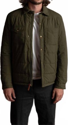 Iron And Resin Mens Cornerstone Jacket In Khaki Green
