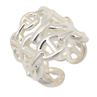 Herm&egrave;s Silver Silver 925 Band Ring (Pre-Owned)