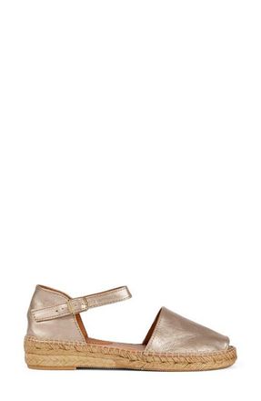 Penelope Chilvers Montserrat Ankle Strap Espadrille in Pewter at Nordstrom, Size 6Us