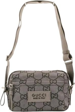 Gucci Pre-owned Econylon GG Polyester Shoulder Bag - - Pre-owned - Donna - Grigio - ONE SIZE