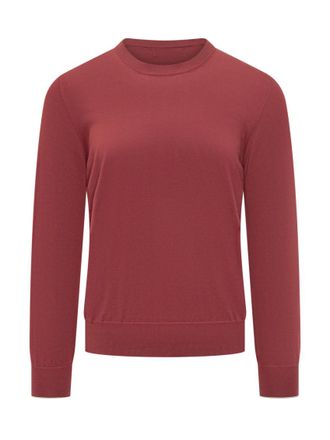 Brunello Cucinelli Red Crew Neck Sweaters