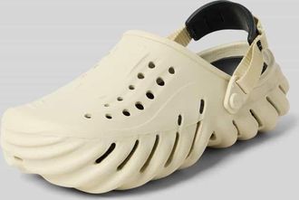 Crocs Hausschuhe mit Label-Detail in Sand, Größe 41/42