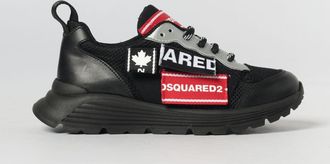 Dsquared2 Sneakers low-top da bambino in pelle e mesh con logo a contrasto