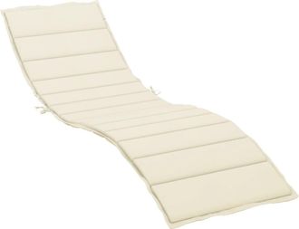 vidaXL Cuscino Per Lettino Crema 200x60x3 Cm In Tessuto Oxford - Vidaxl