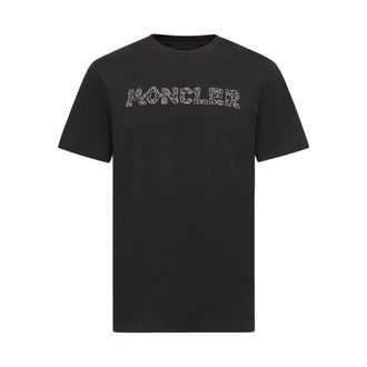 Moncler T-Shirts, male, Black, Size: 2XL L1 091 8C00025 89Aug 999