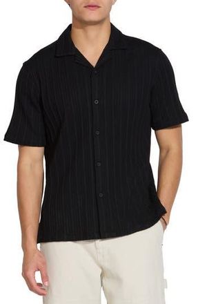 Civil Society Open Knit Resort Shirt in Black at Nordstrom Rack, Size Xx-Large