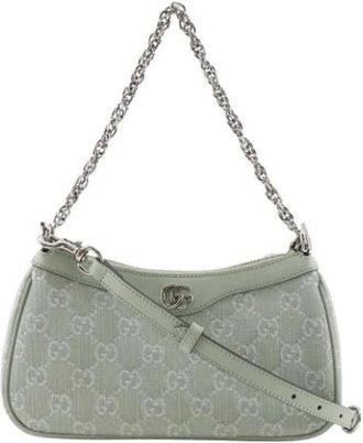 Gucci Pre-owned Canvas Schoudertas - Dames - Vintage Schoudertas - Groen - ONE Size - Vintage