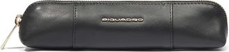Piquadro Home, Dames, Zwart, ONE Size, Small size, leather pen case
