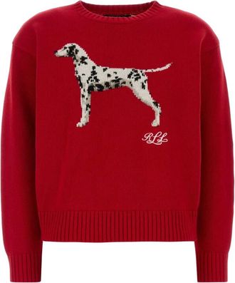 Ralph Lauren Truien & Vesten, Dames, Rood, M, Katoen, Katoenen trui