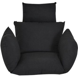 OEM Coj&iacute;n Para Columpio Colgante, Coj&iacute;n Para Silla Hamaca Colgante, Coj&iacute;n Grueso Para Silla Colgante, Para Interior, Exterior, Patio, Jard&iacute;n (negro) -crez